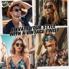 CGID Retro Sunglasses for Men Women Polarized UV400 Protection 2