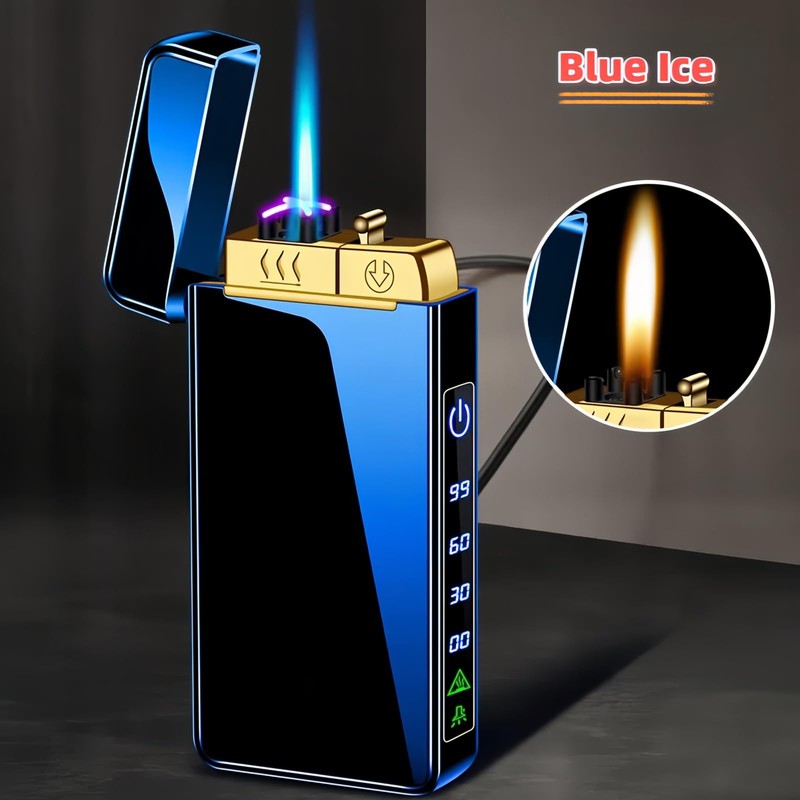 NINSI Torch Lighter, Butane Torch Open Flame Plasma Dual Arc