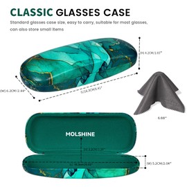 molshine Unisex Glasses Case, Green