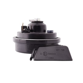 HELLA 3FH 007 728-831 Trumpet Horn - TE16 - 12V - 110dB(A) - Frequency Range: 400/500Hz - Electric - Housing Colour: Black - Flat Plug-in Connector - Set
