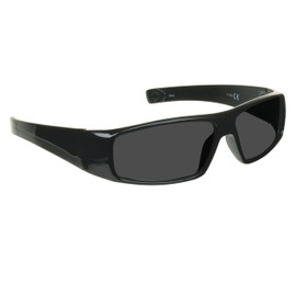 proSPORT Full Lens Reading Sunglasses Black +3.25 Not Bifocal Dark Tinted Wrap Black Sport Motorcycle Driving