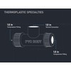 Midline Valve 597DU100 PVC Compression Tee Pipe Fitting with Solvent