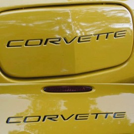 System Skins C5 Corvette 97 98 99-01 02 03 04 Front & Rear Bumper Vinyl Inserts Decals Letters - 56 Colors to Choose from (Color :: Chrome Mirror Red)