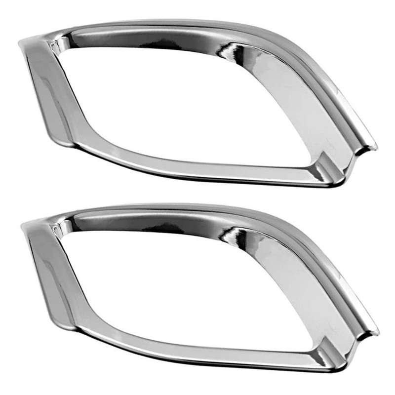 2 Pcs Chrome Plated ABS Rear Bumper Fog Light Lamp