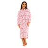 Nikaro Ladies Floral Nightdress Super Soft Thermal 100% Brushed Cotton