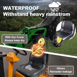 Tractor Covers Waterproof Heavy Duty Compatible with Kubota, Bobcat,Tractor Accessories，600D Tractor Cover Universal Tractor Cover with Black Protective Bag