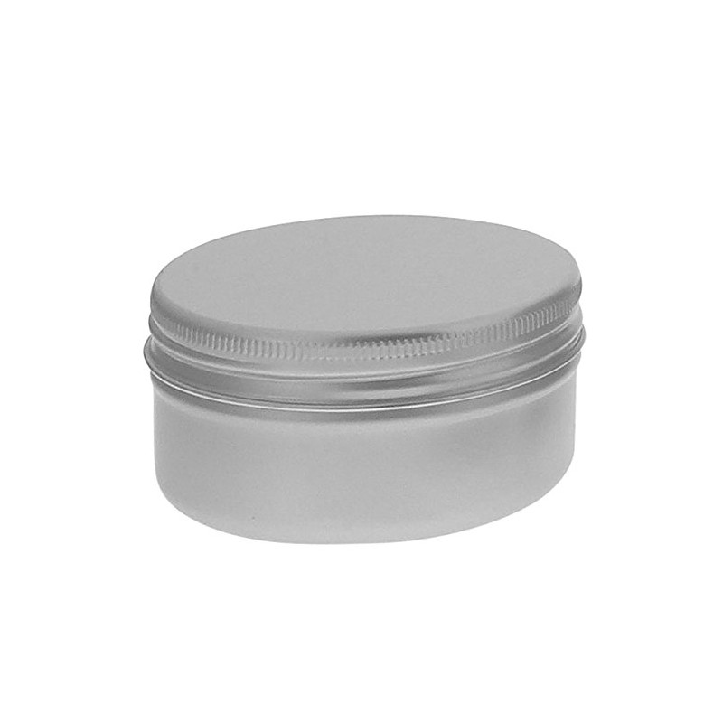 Schraubdose 50ml, Alu-Tiegel aus Aluminium, m. Schraub-Deckel, leer, Kosmetex Kosmetik-Dose,