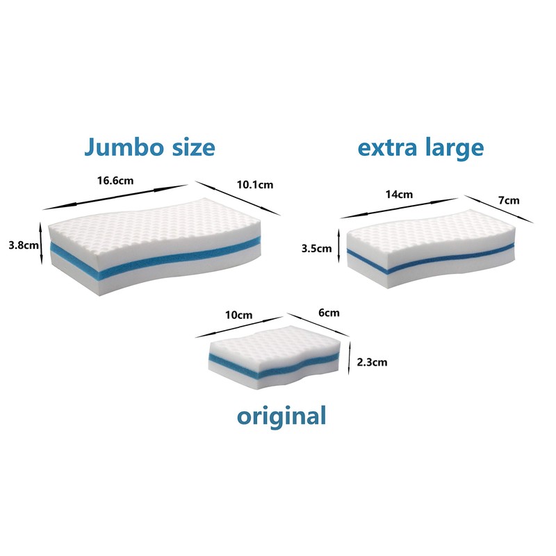 LTWHOME High Density Extra Large Magic Eraser Melamine Wave Cleaning