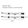 WAYUTO 2PCS Magnetic Bicycle Pant Strap Adjustable Elastic Fastening Leg
