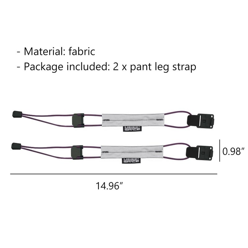 WAYUTO 2PCS Magnetic Bicycle Pant Strap Adjustable Elastic Fastening Leg