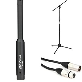 PreSonus PRM1 Omnidirectional Condenser Measurement Microphone with Stand, Cable, and Carrying Case - Professional Audio Mic for Studio, Sound Calibration, and Acoustic Testing - Durable and Reliable