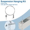Teemyaa Ceiling Hanging Wire Cable Kit, 4 Sets Wire Cable
