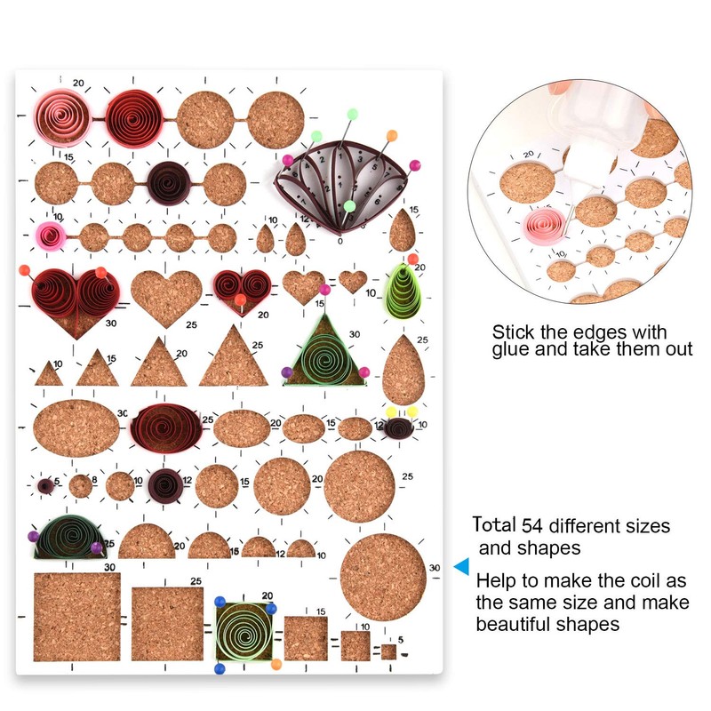 TUPARKA 15 PCS Paper Quilling Kits with 29 Colors 600
