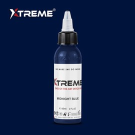 Xtreme Tattoo Ink, Versatile Medium Viscosity for Precision Tattooing, Rich Hue, Quick Healing, Acrylic-Free, Water Based, Highest Safety Stards - Ready-to-Use Tattoo Ink (Midnight Blue, 2 oz)