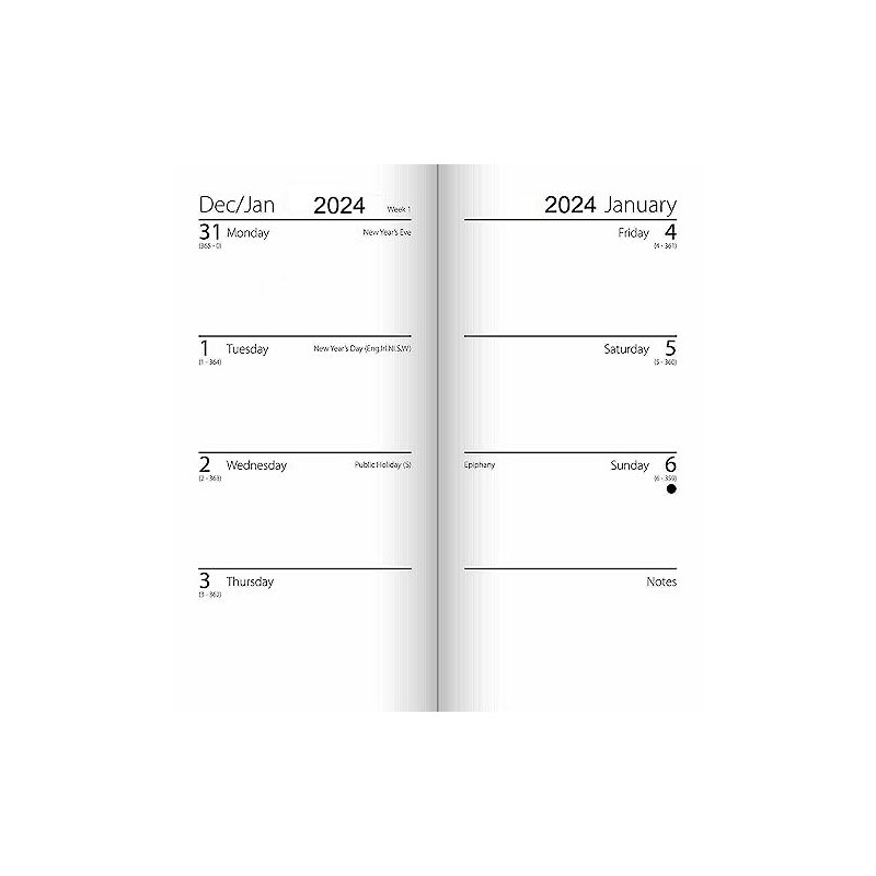 2025 Week To View Slim Bee and Daisy Diary Fashion