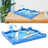 Mini Meditation Zen Garden Wooden Sand Table Decor Kit with