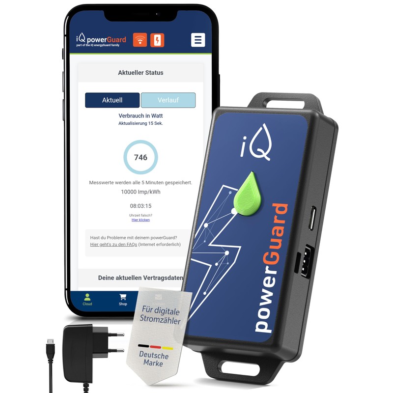 iQ powerGuard Smart Electricity Meter with Interface, iQ Cloud, App,