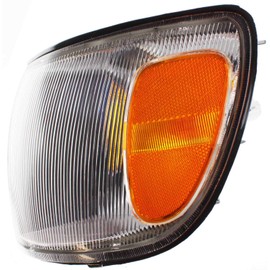 Evan-Fischer Corner Light Compatible with 1998-2000 Toyota Sienna Plastic Clear & Amber Lens With bulb Driver Side