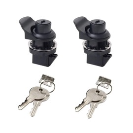 HOWDIA 2Pcs Push Button Lock Glove Box Latch Replacement, Glove Compartment Latch Golf Cart Lock Accessories for Truck Tool Box Marine Use, Press The Switch