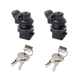 HOWDIA 2Pcs Push Button Lock Glove Box Latch Replacement, Glove Compartment Latch Golf Cart Lock Accessories for Truck Tool Box Marine Use, Press The Switch