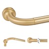 Warm Gold Disc Curtain Rods, 28-48 Inches Window Curtain Rod,Adjustable