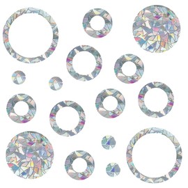 32 suncatcher stickers, bird protection windows, bird stickers for window panes, window stickers, bird protection, rainbow window film, reflective stickers, bird anti-collision window sticker