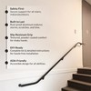 Hand Rails for Outdoor Steps – 4FT Black (Aluminum), Outdoor