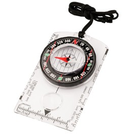 HKDiRedy Compass Hiking Survival,Hiking Gear,Wilderness Survival Compass for Kids- Magnetic Gear Set Navigation Map- Backpacking Camping Hunting Survival (Clear)