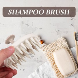 Healeved Shampoo Brush for Scalp Massage Dandruff Scrubber Lightweight Hair Care Tool for Use Soft Bristles for All Hair Types Convenient Design for Home Barber Shop