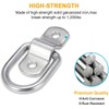 D Rings Tie Down Anchors, Heavy Duty 1/4” Trailer Tie