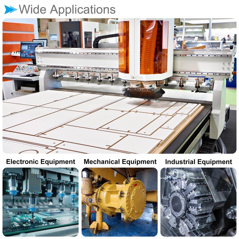 CoCud Tee Wing Knobs Thumb Screw, M6 x 14mm Male