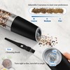MOVNO 2Pcs Gravity Electric Salt and Pepper Grinder Set, Battery