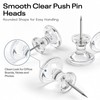 Optomni Giant Push Pins 60 PCS, 1 Inch Large Clear