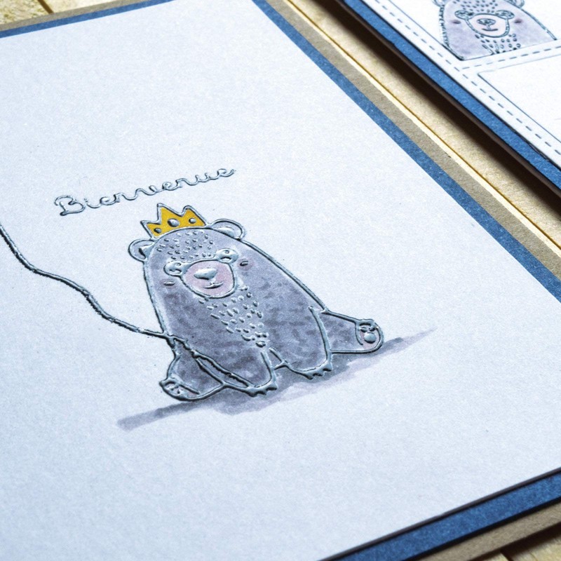 Aladine - Polvere per sciogliere Izink trasparente smaltata - Embossing