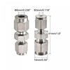sourcing map Compression Tube Fitting 304 Stainless Steel 3mm x