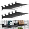 Blulu 10 Pcs 12" Gridwall Knife Shelf Bracket with Lip