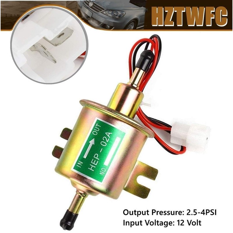 HZTWFC Universal Diesel Petrol Gasoline 12V Electric Fuel Pump HEP-02A