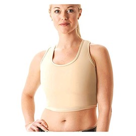 Cheata Women's Equestrian Compression Trotter Bra, Nude/Nude, XX-Small
