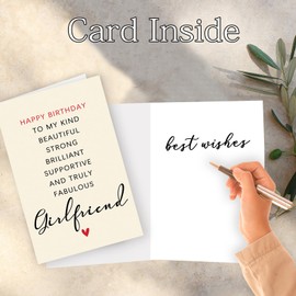 Abeletree Funny Birthday Card for Girlfriend, Happy Birthday Gifts Card for Her Women, Cool Bday Gifts for Girlfriend, GF