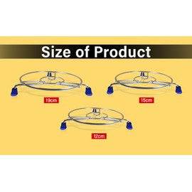 SIGNAMIO® Stainless Steel Kitchen Hot Mat/Hot Utensil Stand/Hot mats for Dining Table/Cooker stand/Hot Pot Stand/Cooling Steaming Rack Stand/Heat Resistant Round Pads Holders Cookware Fit - Pack of 3