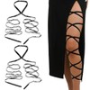 Elastische Beinbandagen für Damen, sexy Strumpfband für Damen, exotische Strumpfwaren