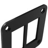 Coufce 2 Gang Black Switch Shell Bracket， Anodized Aluminium Rocker