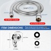 LukLoy Shampoo Bowl Sprayer Hose Replacement, 1/4" Nut Professional Salon