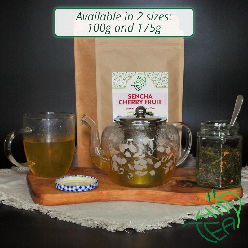 Sencha Cherry Fruit - Premium Japanese-style Green Tea (Sencha Cherry