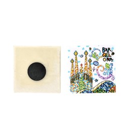 BDM Barcelona Magnet, Sagrada Familia, Park Güell, Travel Souvenirs, Gaudí Mosaic, Dalí Museum, Barcelona Souvenir, Modernist Art, Emotional Gift, Decoration