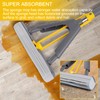 Masthome Sponge Mop, Roller Mop with 3 Super Absorbent Sponge