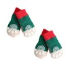 LERTREEUK Christmas Socks for Dogs Elk Knitted Socks for Small