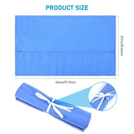 Ansty 8 Pack Silver Flatware Storage Bags Anti Tarnish Flatware Storage Case for Silverware Silver Storage Cloth Place Setting Roll Flatware Storage Containers with White Ribbon for Kitchen Utensils