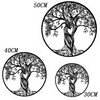 LIKEUDO 30 cm Tree of Life Black Metal Tree of