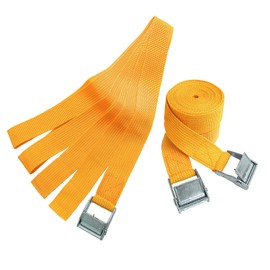 simPLEISURE Qa300006h03n0 Cargo Tightening Belt, 3 Piece Set (3.3 ft (1 m), Width: 1.0 inches (25 mm), Fixed Band (Orange), For Earthquake Prevention / Load Collapse Prevention, Luggage Fastening